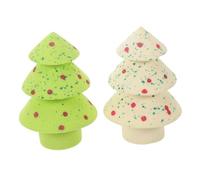 LALADEFIEE Makeup Sponge Round Christmas Makeup Blender Christmas Foundation Cushion Egg Puff for Face