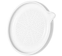 LALADEFIEE Manual Ceramic Fruit Puree and Garlic Grinder with Groove Tray, Handheld Kitchen Tool for Food and Spice Crushing