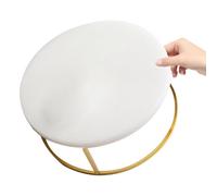 LALADEFIEE Marble Cake Stand Marble Decorative Cake Holder Stainless Steel round Shape Elegant Appearance Stable Placement Easy to Clean for Food Photography