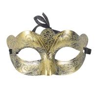 LALADEFIEE Masquerade Half Face Mask for Men: 6.5x4x3.4 Venetian-Style Costume Mask for Halloween Prom Balls Mardi Gras and Masquerade Party Decorations