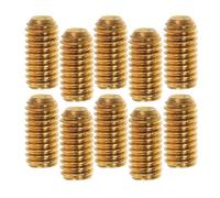 LALADEFIEE Metal Bridge Saddles Screws Replacement Screws 12pcs for M3x6 Gold Height Adjustment Sturdy and Reliable Guitar Parts Electric Guitar Bridges Suitable for Performances and Practice