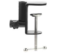 LALADEFIEE Metal Cantilever Bracket Table Mount Clamp with Protective Sponge Pad Multipurpose Desk Lamp and Microphone Stand Holder for Desktop and Workstation Use
