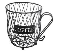 LALADEFIEE Metal Coffee Storage Basket Multi-use Fruit and Snack Organizer for Kitchen Restaurant Decoration Space-saving Container Suitable for Home Office Living