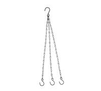 LALADEFIEE Metal Hanging Chain for Flower Pots Iron Plant Basket Hanger with S-hook Black Sturdy Load-bearing Replacement Chain for Birdcage and Garden Plant Hangers