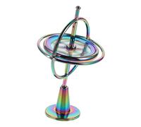 LALADEFIEE Metallic Gravity Fingertip Gyroscope for Stress Relief and Balance Easy Decompression Plaything Colorful Upgrade for Students