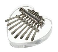 LALADEFIEE Mini 8-key Kalimba Thumb Piano Portable Small Musical Instrument with Synthetic Material and Engraved Tone Scale, Playable for Boys and Girls and Beginners, Music
