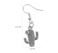 LALADEFIEE Mini Cactus Earrings for Women Lightweight Studs Retro Style Unique Western Cowboy Jewelry Party Accessories