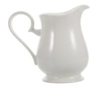 LALADEFIEE Mini Ceramic Milk Jug with Handle Versatile White Porcelain Pitcher for Coffee Tea Sauce Pouring Heat-retaining Small Creamer Jug Elegant European Style for Latte Art and Kitchen