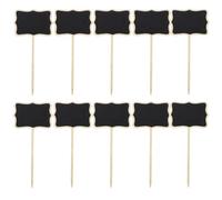 LALADEFIEE Mini Chalkboards with Stand 10Pcs Lightweight Vertical Message Board Signs for Home Garden Decor Price Tags Plant Markers Suitable for Weddings Christmas Crafts