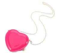 LALADEFIEE Mini Coin Bag Women Heart Shape Purse Small Zipper Pouch Elegant Evening Purse for Coins Lipstick Daily Use
