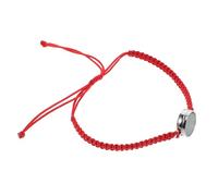 LALADEFIEE Mini Stainless Steel Red String Bracelet with Hollow Pendant for Women Handwoven Braided Cord Jewelry with Threaded Design for Easy Filler Replacement Protective Fashion Accessory