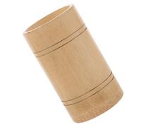 LALADEFIEE Mini Wood Storage Tube Featuring Storage and Organization Functions for Japanese Zen Garden Tools with Beige Wooden Material, for Office and Home Decor for Sand Table Landscape