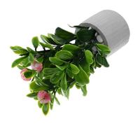 LALADEFIEE Miniature Doll House Potted Plant Artificial Mini Bonsai for Mini House Decor Compact Miniature Bonsai Plant Accessory for Stylish Indoor Dollhouse Display