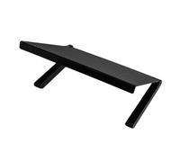LALADEFIEE Monitor Shelf Tv Screen Platform with Sturdy Black Stand Easy Installation Storage Rack for Tv Box Router Media Devices Space-saving Home Organization
