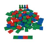 LALADEFIEE Montessori Mini Math Teaching Stamps Educational Toys for Toddlers Boys Girls Early Learning 108pcs Counting Game Family Set for Preschool Development
