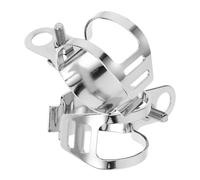 LALADEFIEE Motorcycle Turn Signal Light Bracket Mount Reduces and Driving Safety 2pcs Metal Motorbike Headlight Holder Clamp , Silver for Front Shock Absorber