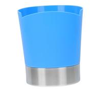 LALADEFIEE Multi-function Chopsticks Holder with Three Compartments Thickened Straw and Spoon Organizer Kitchen Utensil Storage Bucket for Countertop Use Random Color