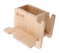 LALADEFIEE Multi-functional Nail Drill Bits Holder Wooden Nail Tool Organizer for Case