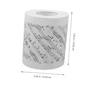 LALADEFIEE Music Notes Toilet Paper Roll Soft Printed Tissue for Bathroom Decor Piano Theme Novelty Toilet Tissue Gentle Skin-Friendly Paper with Artistic Musical Note Design