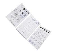 LALADEFIEE Nail Art Stamping Mat Set 3pcs Silicone Washable Manicure Pad for Nail Practice and Painting for Professional and Home Use