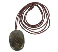 LALADEFIEE Natural Blue Moonstone Pendant Necklace Hanging Crystal Stone Diy Jewelry Random Size 3-4cm Lightweight 20g Gift for Women Home Decor