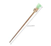 LALADEFIEE Natural Crystal Decorative Witch Wand for Halloween Cosplay and Home Decor Lightweight Gemstone Prop for Parties Theatrical Performances and Collectible Display