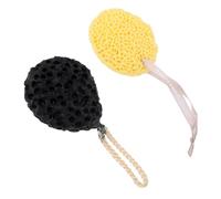LALADEFIEE Natural Greek Sea Sponge Bathing Ball 2 Pcs Honeycomb Exfoliating Bath Sponges for Gentle Body Cleansing for Skin Types for Home Use