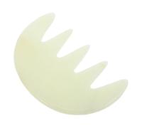 LALADEFIEE Natural Jade Stone Scalp Massager Comb with Large Five-Claw Design for Head Stimulation and Hair Care Portable Gua Sha Tool for Scalp Exfoliation Relaxation and Improved Sleep