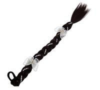 LALADEFIEE Natural Looking Braid Ponytail Extension for Women Tie Braid Comfortable Synthetic Faux Ponytails for Effortless Styling and Volume Enhancement Deep