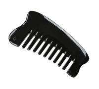LALADEFIEE Natural Ox Horn Multi-Functional Pocket Comb with Wide Teeth for Hair and Scalp Massage Manual Massage Tool for Women and Men Portable Hair Care Accessory for Stress Relief and