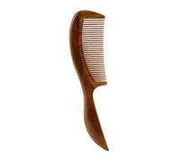 LALADEFIEE Natural Sandalwood Wooden Comb Long Handle Anti-static Hair Brush with Unique Tooth Design for Scalp Massage and Smooth Hair Care Retro Style for Women