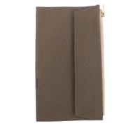 LALADEFIEE Olive Green Pocket Notebook Cover with Zipper Travel Journal Organizer for Writers Multifunctional Protective Case with Multi-Section Storage for Planners Cards and Writing