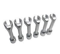 LALADEFIEE Open End Wrench Socket Set Suitable for Professional Mechanics 6pcs 1/2 Dr 12-19mm Steel Spanners Anti-Rust and Stress Damage Reduction for Motorcycle Auto Parts