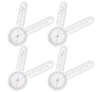 LALADEFIEE Orthopedic Goniometer Protractor Ruler Foldable Plastic 6-Inch Angle Measuring Tool for Physical Therapy Finger and Knee Mobility Assessment in Medical Settings