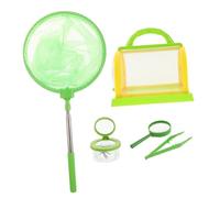 LALADEFIEE Outdoor Adventure Catcher Kit for Green Bug Catching with Magnifying Glass and Observation Cage Safe Plastic Explorer for Boys