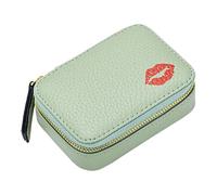 LALADEFIEE Outdoor Travel Makeup Pouch Portable Lipstick Bag Mirror Cosmetic Carrying Pouch Stylish and Design for Lipstick Organization The Go