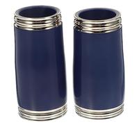 LALADEFIEE Pair of Dark Blue Abs Clarinet Tuning Tubes, Wind Instrument Pitch Adjustment Accessory, Colorful Musical Instrument Parts for Sound Tuning and Clarinet Repair