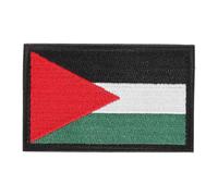 LALADEFIEE Palestine Flag Embroidered Badge Accessory Hook and Loop Armband Patch Sew Patch for Clothes Backpack Stylish Personal Expression