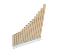 LALADEFIEE Pan Flute c Key Resin 16-pipe Row Flute White Portable Panpipes Beginner Children’s Musical Instrument for Learning and Performance