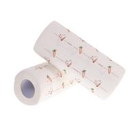 LALADEFIEE Paper Towels 2 Rolls Made from Wood Pulp Printed with Beautiful Patterns with 55 Sheets Each Convenient to Use and Reliable Cleaning Effect Kitchen Cleaning