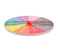 LALADEFIEE Party Prize Wheel 20cm Red Wall-mounted Raffle Game Turntable Educational Fortune Board Game for Classroom and Party Activities