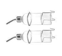 LALADEFIEE Pet Water Feeder with No Dripping Feature 180ml for Rabbits and Small Pets 2pcs Hanging Leak-proof Water Dispenser Sturdy Plastic and Stainless Steel Material, Suitable for Bunny
