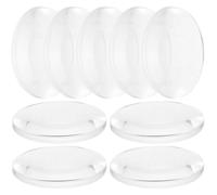 LALADEFIEE Physics Convex Lenses 60Pcs Acrylic Biconvex 25Mm Diameter Optical Kit for Science Experiments and Student Learning