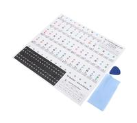 LALADEFIEE Piano Keyboard Stickers 88 Keys Colorful Removable Note Labels for Electronic and Acoustic Pianos, Beginner-friendly Keyboard Stickers Music Guide