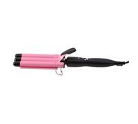 LALADEFIEE Pink Barrel Hair Curler with Thermal Control Slip Handle Fast Heating Ceramic PTC Technology Household Hair Styling Tool for Salon and Home Use UK Plug