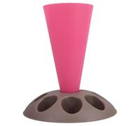 LALADEFIEE Piping Bag Holder Stand with 8 Nozzle Slots Plastic Pastry Bag Organizer for Cake Decorating and Baking Accessories Storage Compact Icing Rack