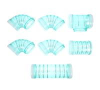 LALADEFIEE Plastic Hamster Tunnel Tube for Hamsters and Rats, Easy to Disassemble DIY Maze Connector for Playground the Cage, Green Small Animal Cage Accessory