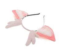 LALADEFIEE Plush Reindeer Antler Headband with Soft Ears Lightweight Christmas Hair Accessory for Parties and Holiday Events Comfortable Festive Costume Headpiece for Adults