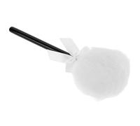 LALADEFIEE Plush White Puff for Body and Face Super Soft Long Hair Makeup Sponge with Bow Refreshing Dusting Applicator Suitable for After-