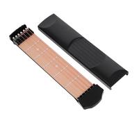 LALADEFIEE Pocket Guitar Practice Neck Guitar Gadgets Portable Built to Last Black Pp Flannel Paper Practice Anywhere